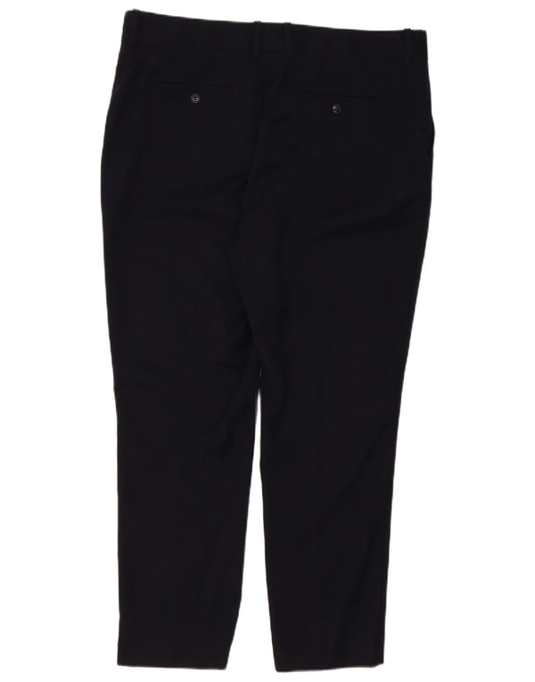 Reiss Dame Slim Fit Casual Bukser UK 18 XL W40 L29 Sort Uld