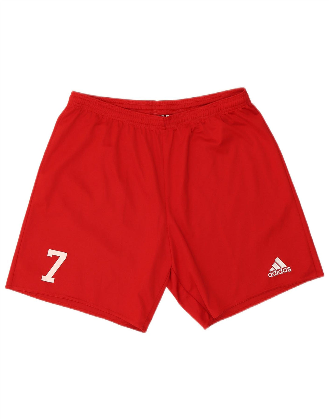 Adidas Herre Climalite grafiske sportsshorts store røde polyester