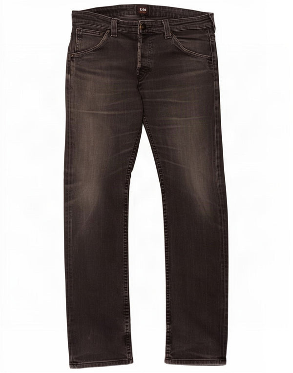 Lee Mens Powell Slim Jeans W34 L34 Grå Bomuld