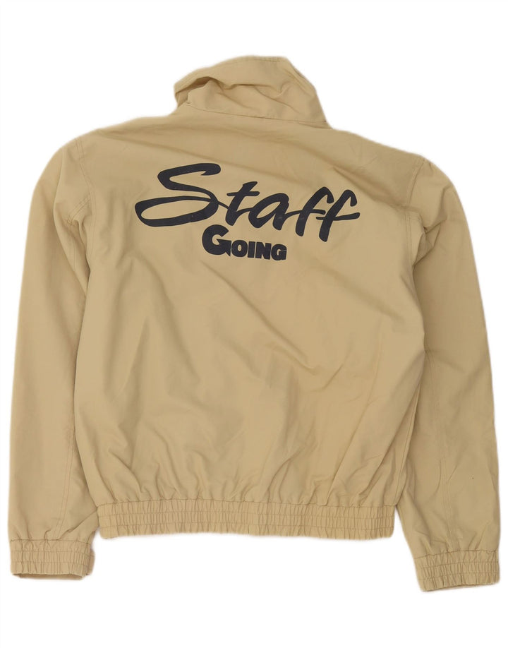 Herre Sailmakers Graphic Bomber Jacket UK 34 XS Beige Polyamid