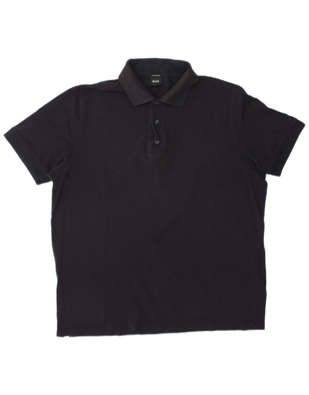 Hugo Boss Herre Polo Shirt XL Sort Bomuld