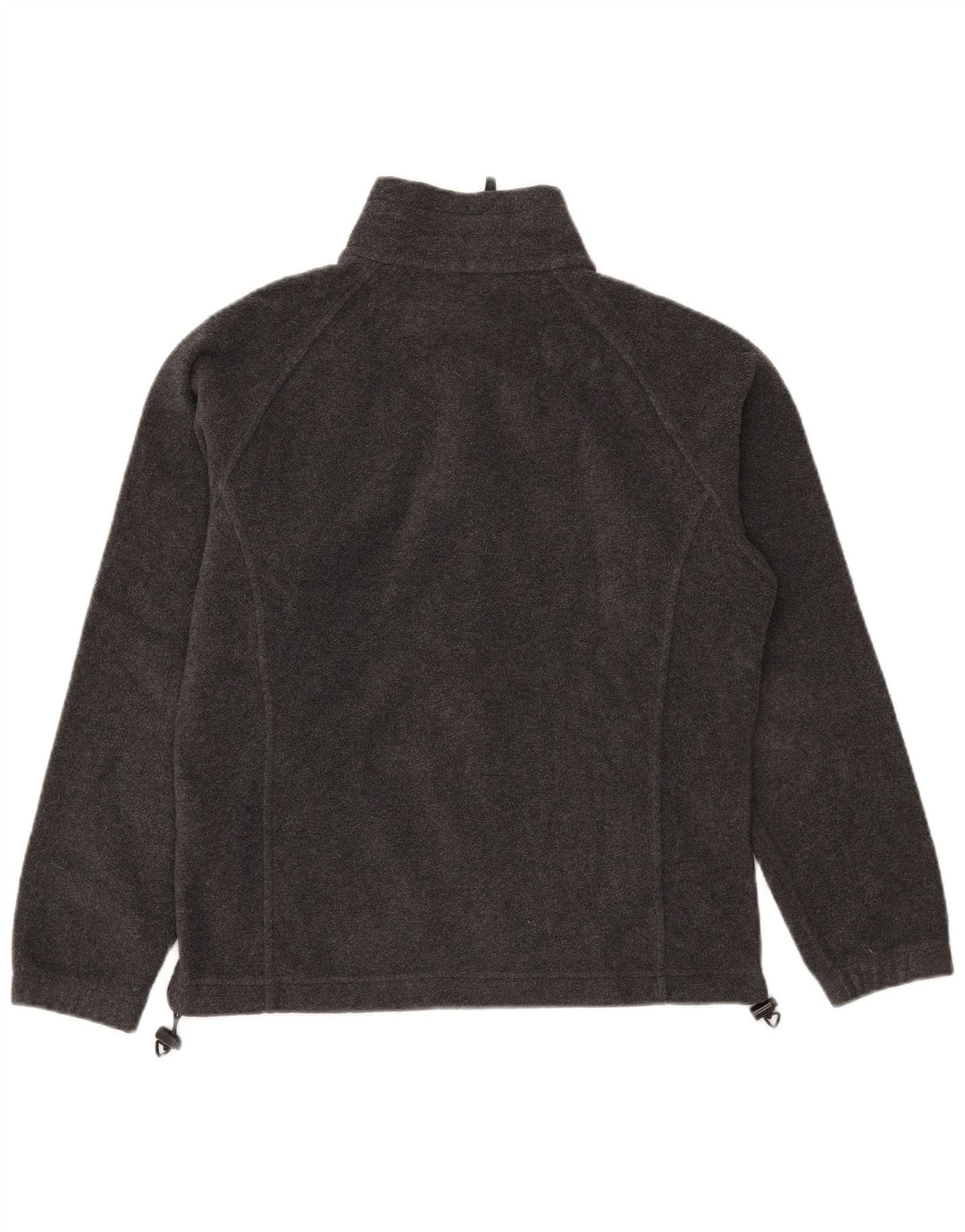 COLUMBIA Womens Fleece Jacket UK 14 Medium Grey Polyester
