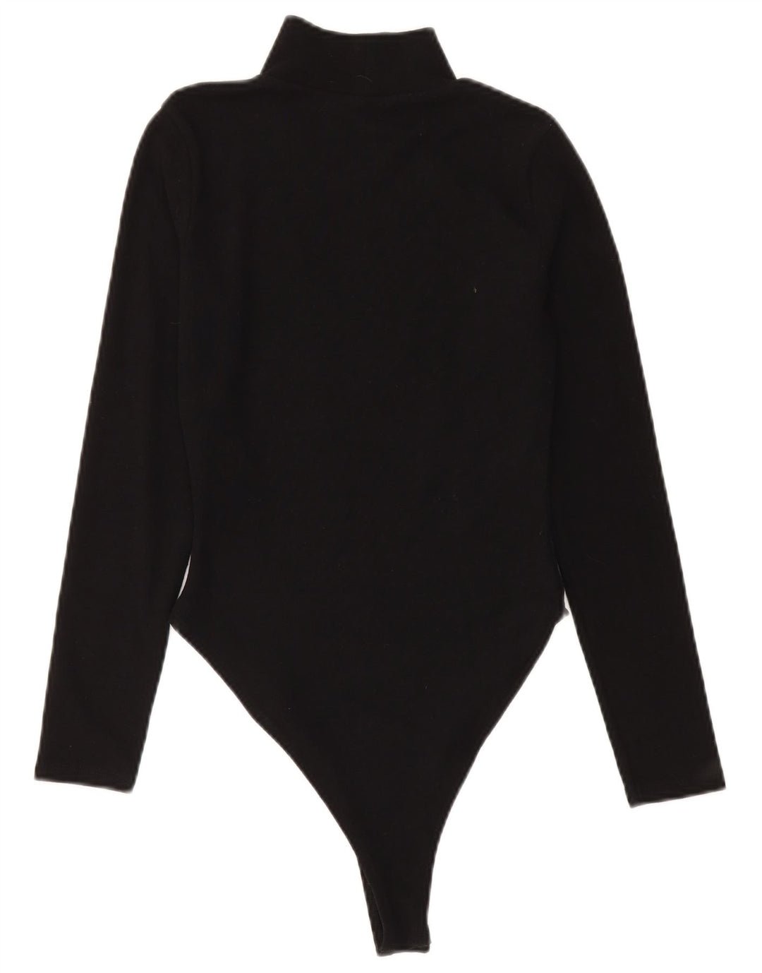 ZARA langærmet bodysuit til kvinder UK 12 Medium Black Polyester