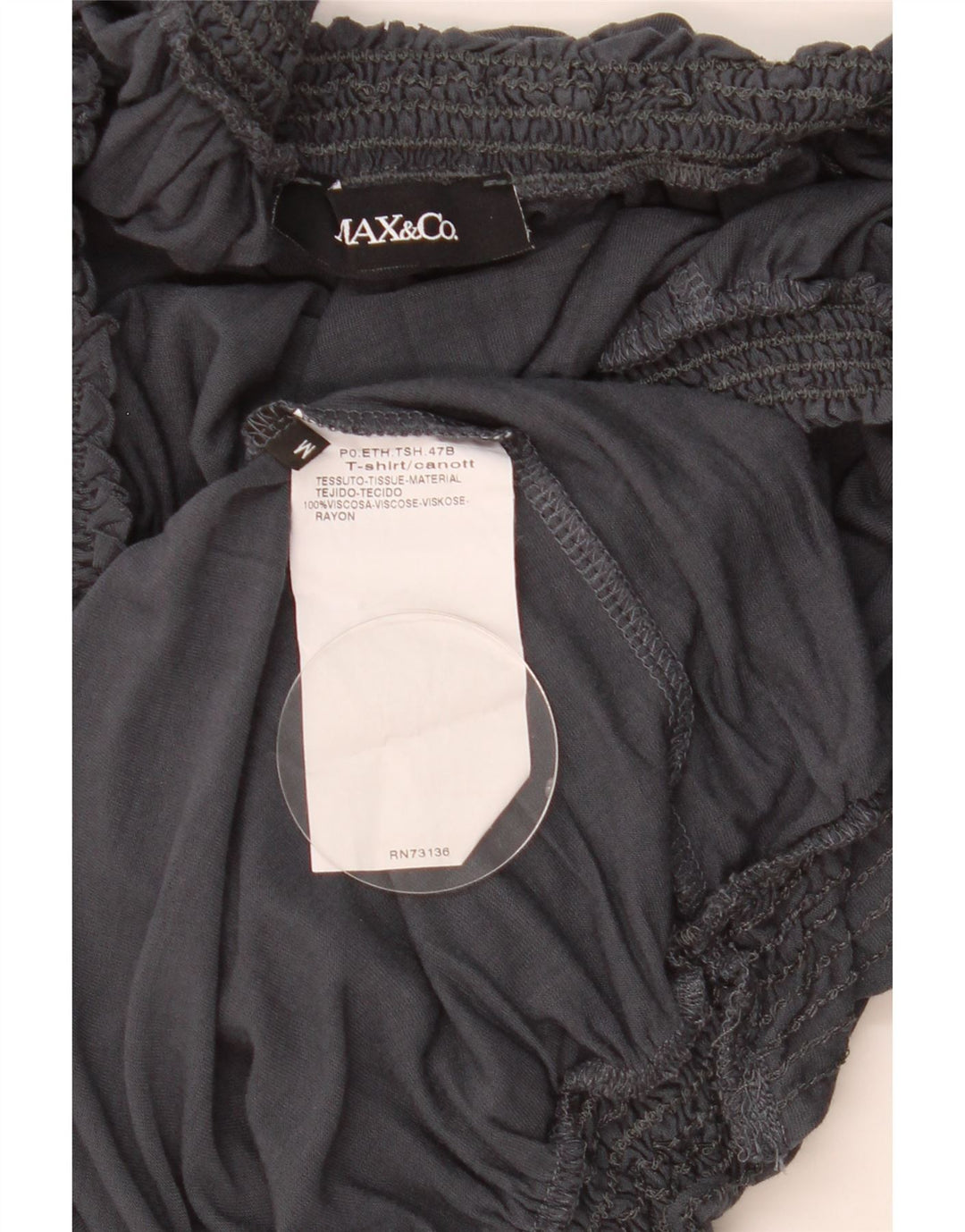 Max & Co. Damebluse Top UK 12 Medium Grå Viscose