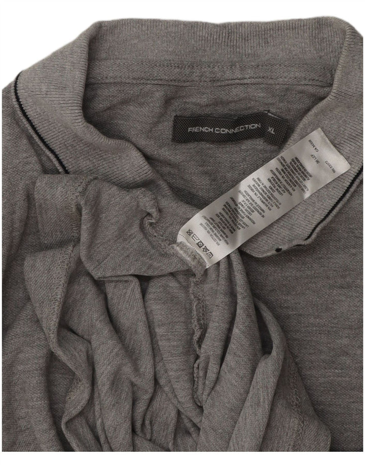 French Connection Herre poloshirt XL Grå Flecked Bomuld