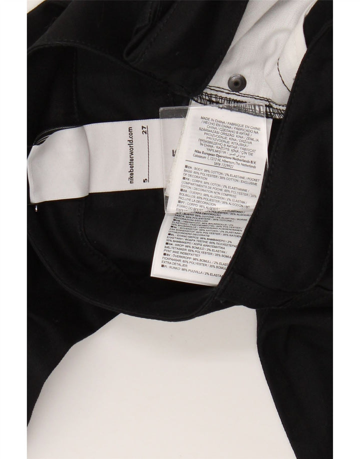 Nike Dame Skinny Jeans W27 L32 Sort Bomuld