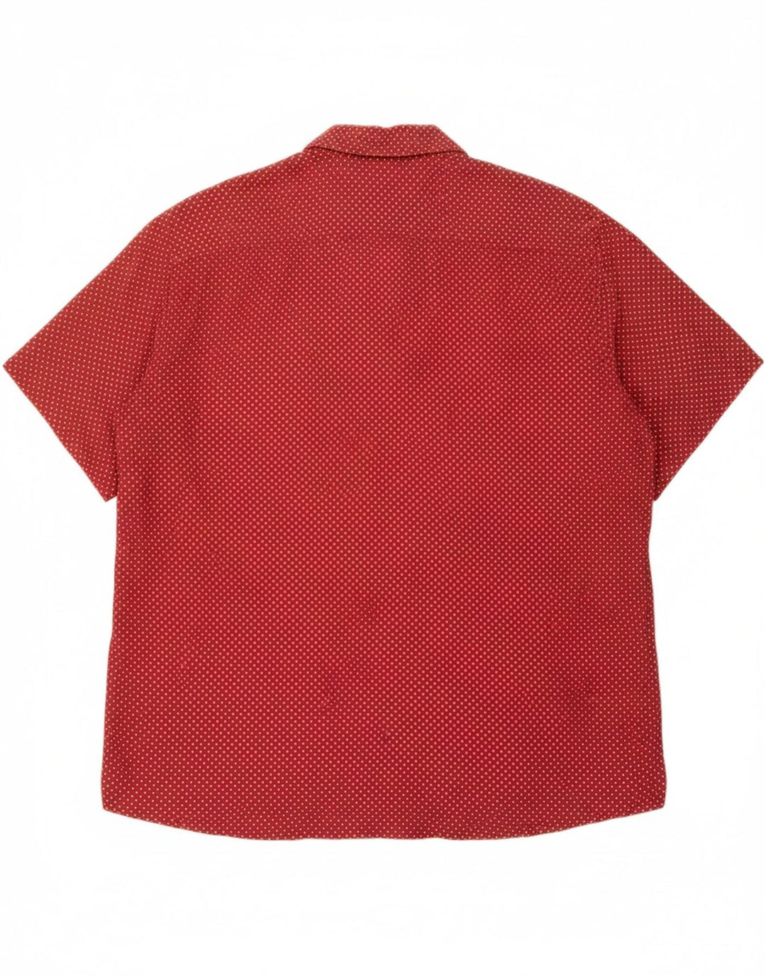 JAMES DILLON Mens Short Sleeve Shirt Large Red Polka Dot Vintage James Dillon and Second-Hand James Dillon from Messina Hembry 