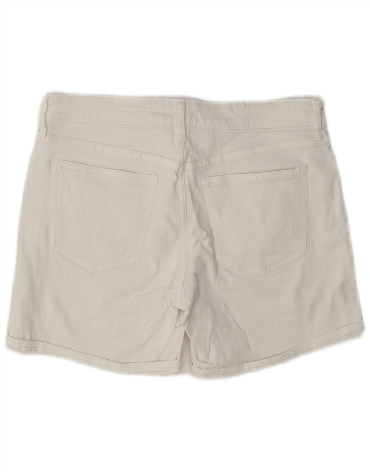 Gap Womens Standard Regular Denim Shorts W28 Medium White Bomuld
