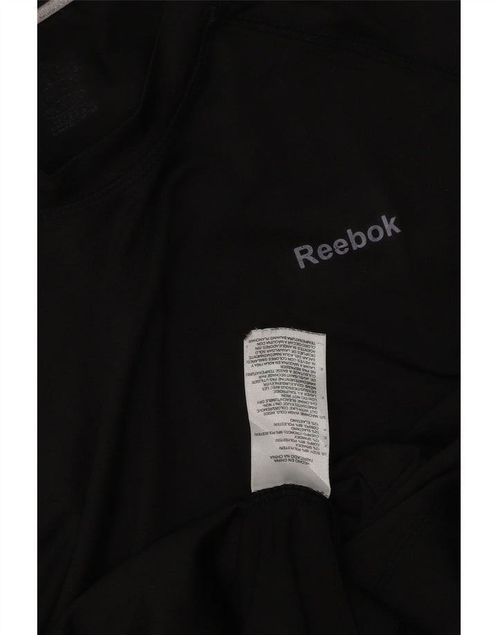 Reebok Herre Top Langærmet Lille Sort Polyester
