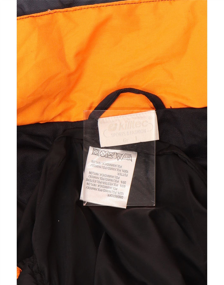 KILLTEC Herre Loose Fit Polstret Gilet UK 40 Large White Colourblock