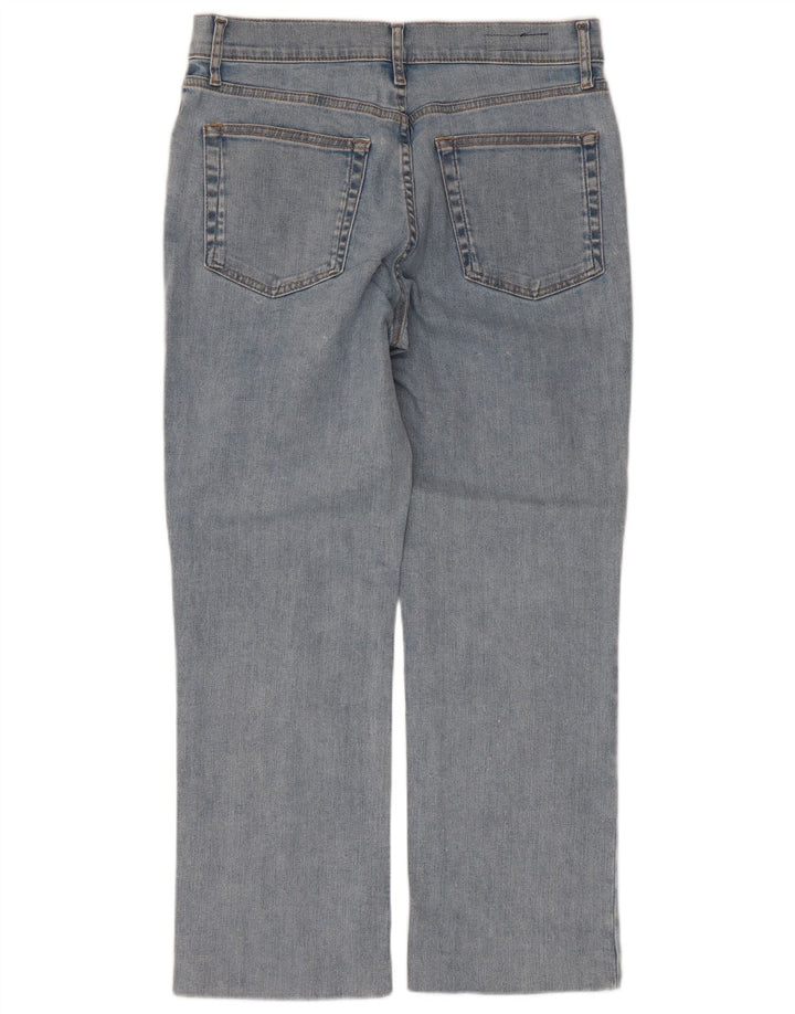 ZARA Straight Jeans til kvinder EU 40 Medium W30 L26 Blå Bomuld
