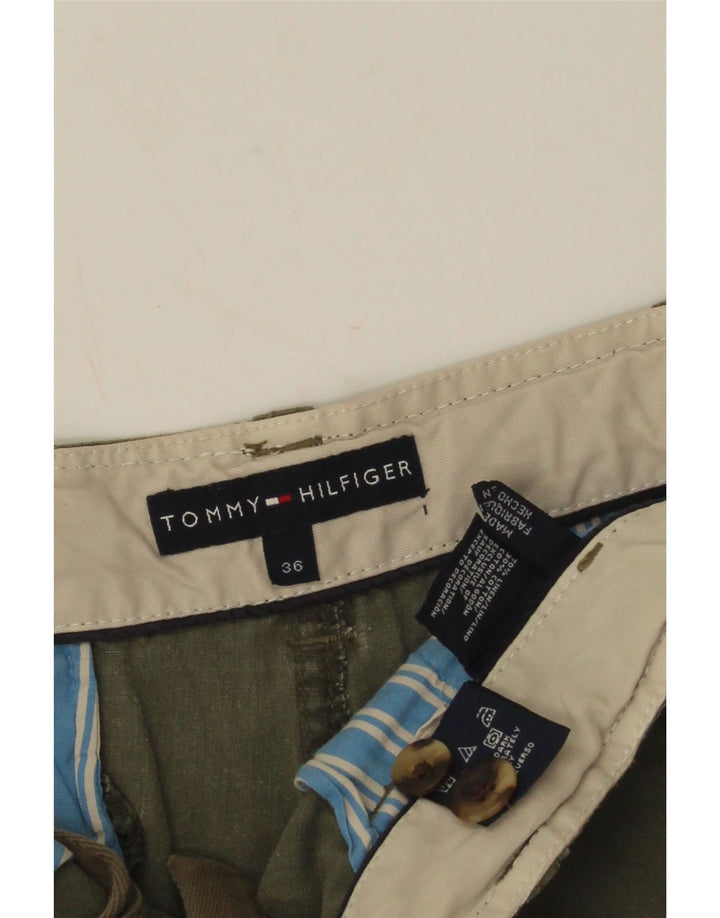 Tommy Hilfiger Herre Cargo Shorts W36 Large Khaki Linen