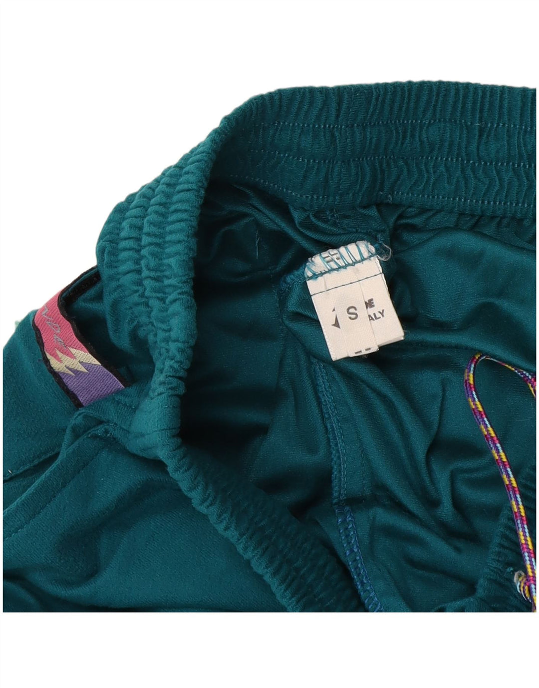 Vintage Herre grafisk hel træningsdragt Lille grøn Colourblock Polyester