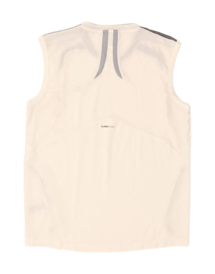 Adidas Herre Climalite Vest Top Stor Hvid Colourblock Polyester
