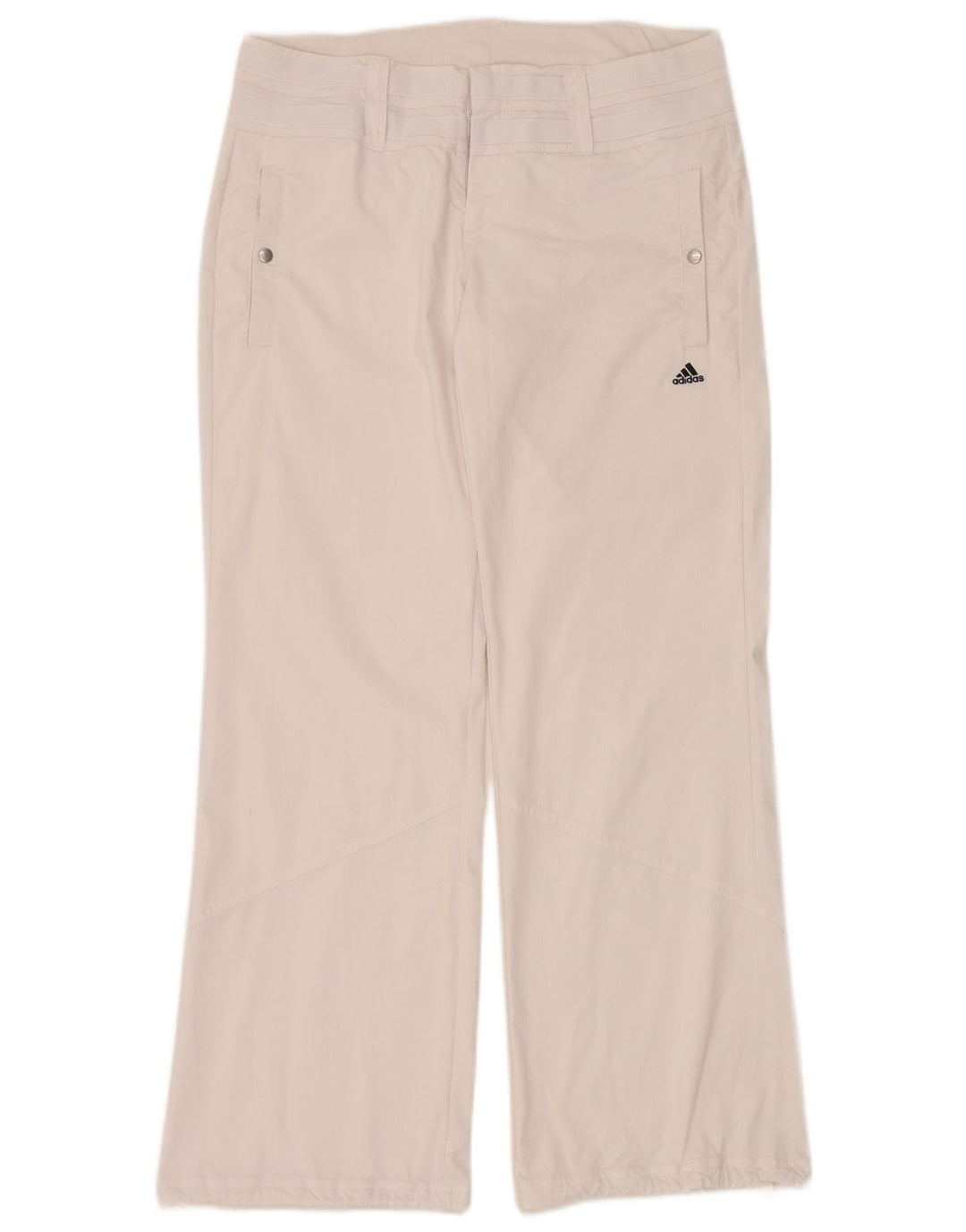 Adidas Dame Climalite Bootcut Chino Bukser UK 14 Medium W34 L30 Hvid
