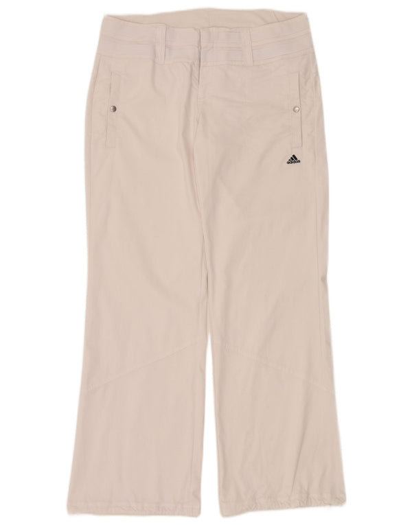 Adidas Dame Climalite Bootcut Chino Bukser UK 14 Medium W34 L30 Hvid