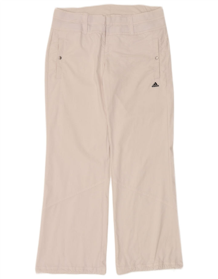 Adidas Dame Climalite Bootcut Chino Bukser UK 14 Medium W34 L30 Hvid