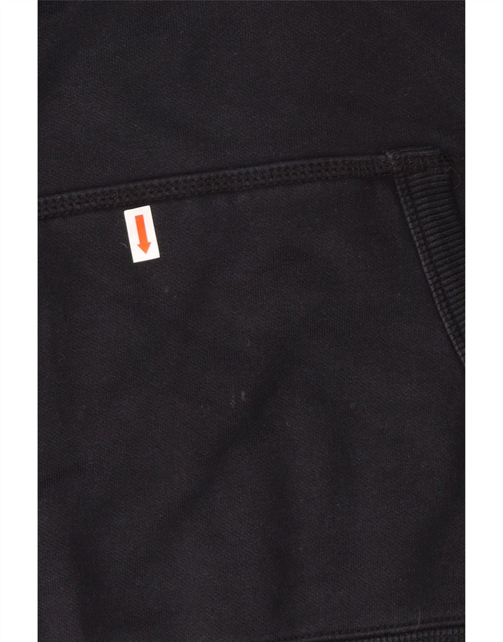 Puma Graphic Hoodie Jumper UK 16 Large Black Bomuld