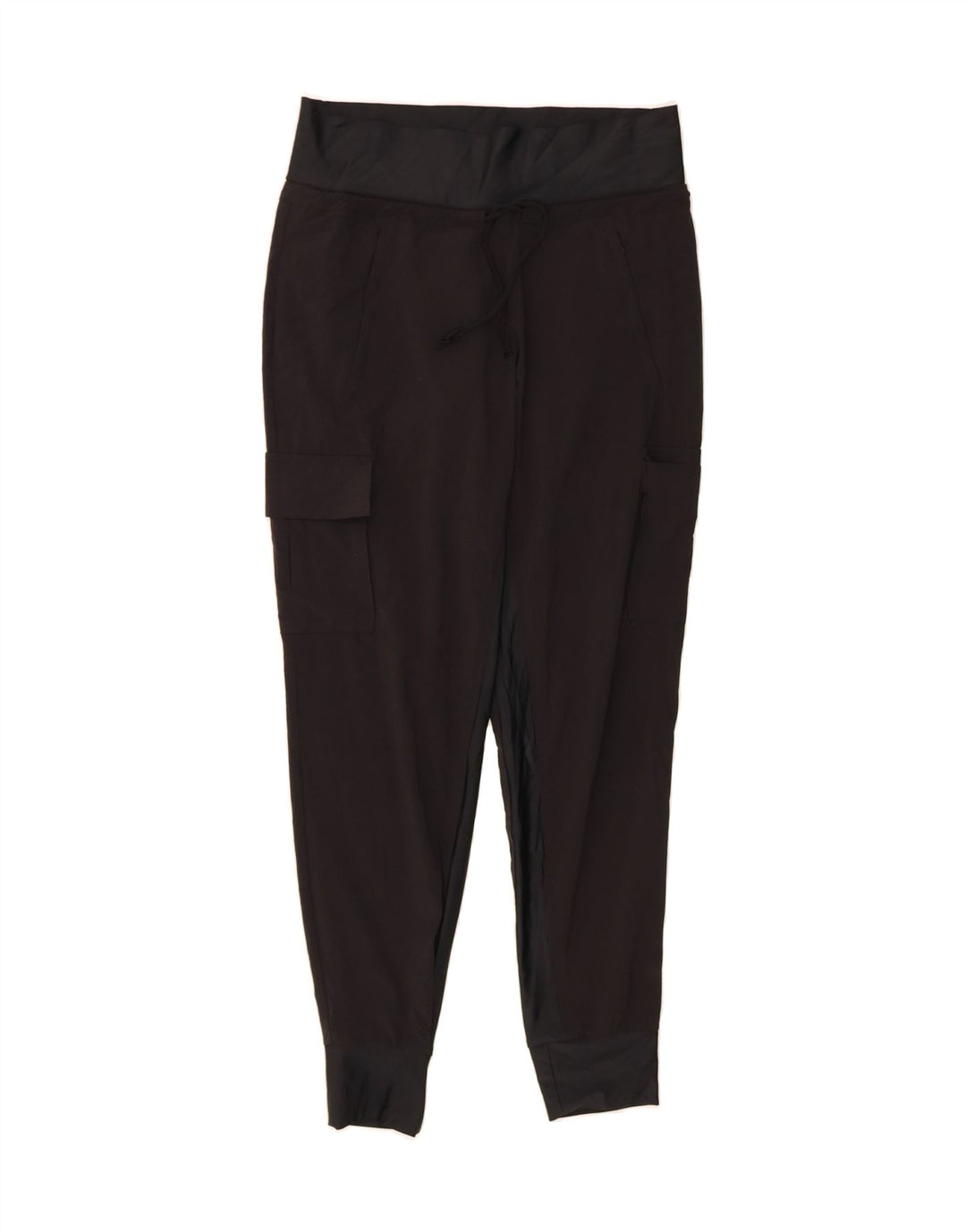 ATHLETA Womens Cargo Tracksuit Trousers Joggers US 2 XS  Black Polyester Vintage Athleta and Second-Hand Athleta from Messina Hembry 