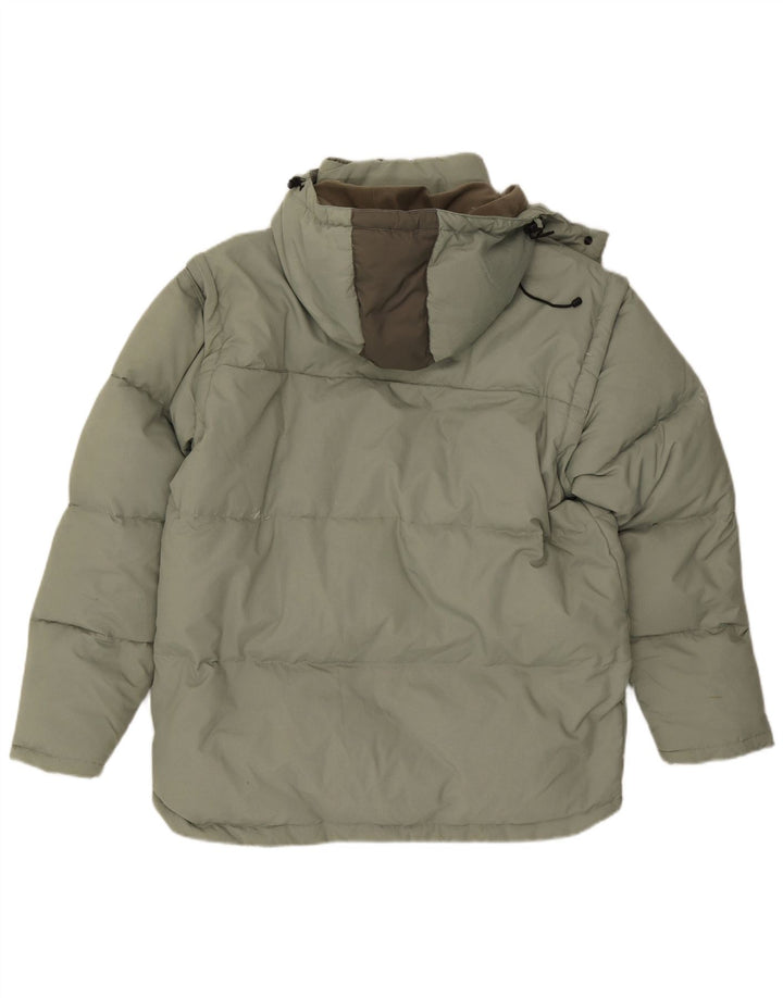 Fila Herre hættepolstret jakke UK 40 Large Green