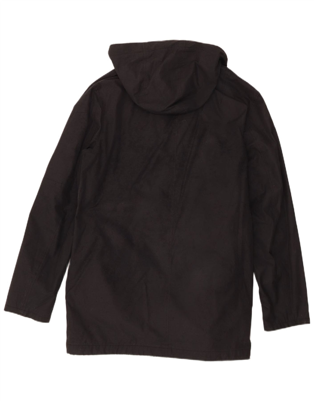 Lyle & Scott Herre Hooded Windbreaker Jacket UK 38 Medium Black Polyester