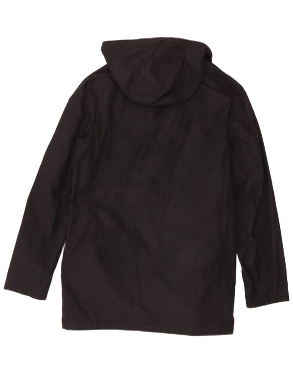 Lyle & Scott Herre Hooded Windbreaker Jacket UK 38 Medium Black Polyester