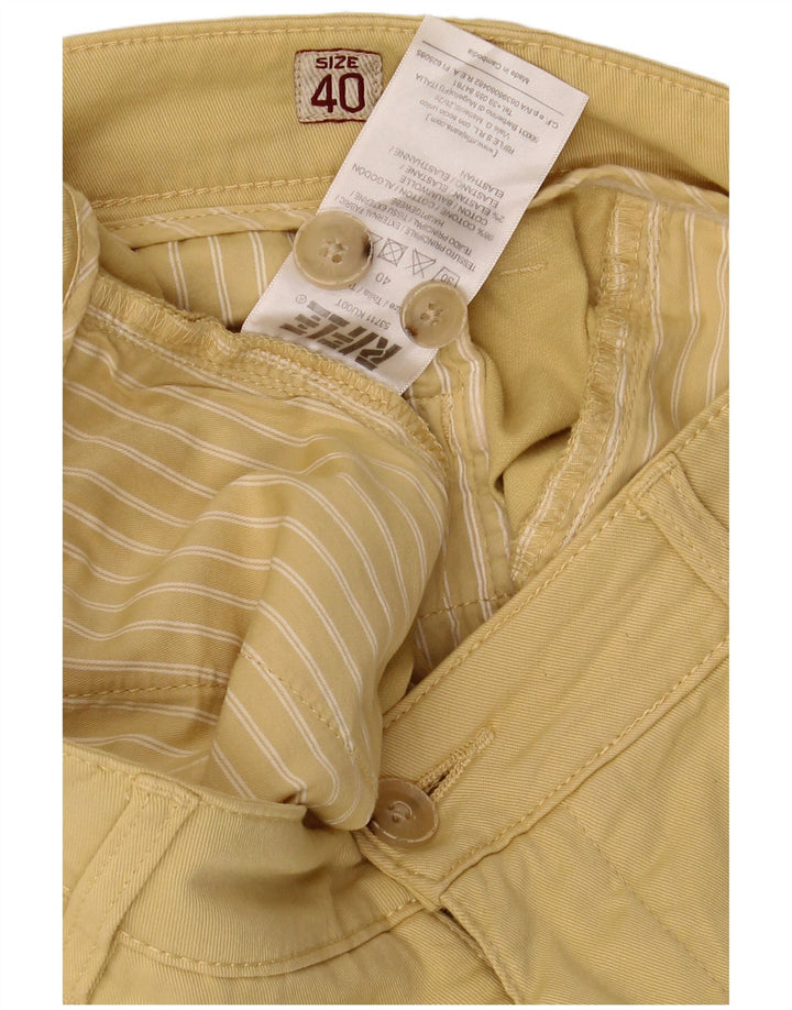 RIFLE Herre Chino Shorts W40 XL Gul Bomuld