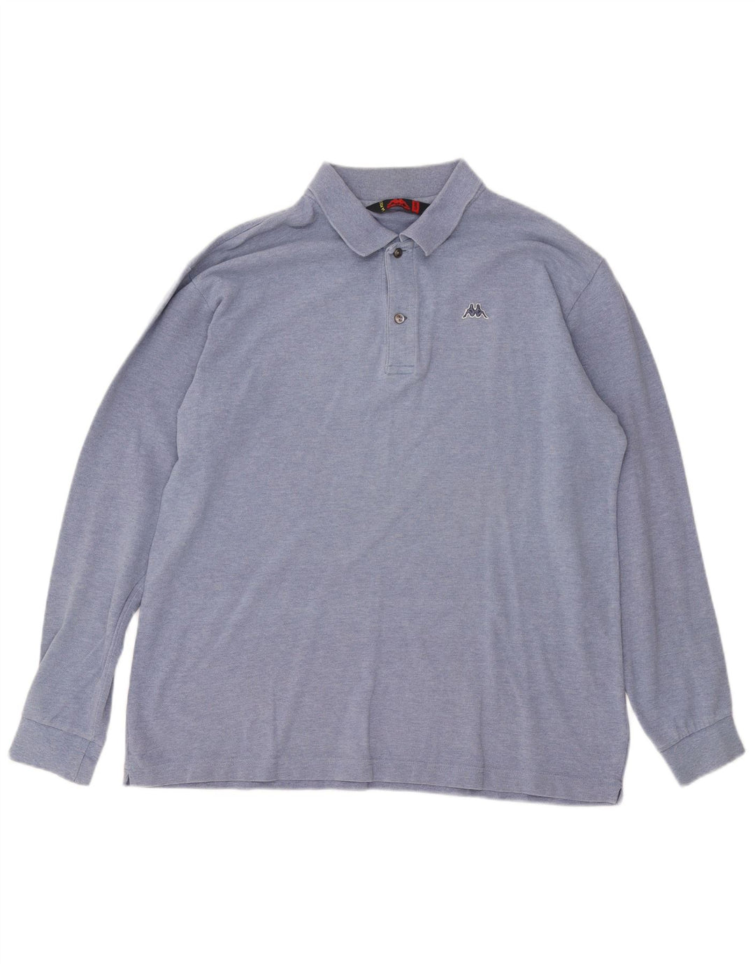 Kappa Langærmet Polo Shirt til mænd XL Blå Bomuld