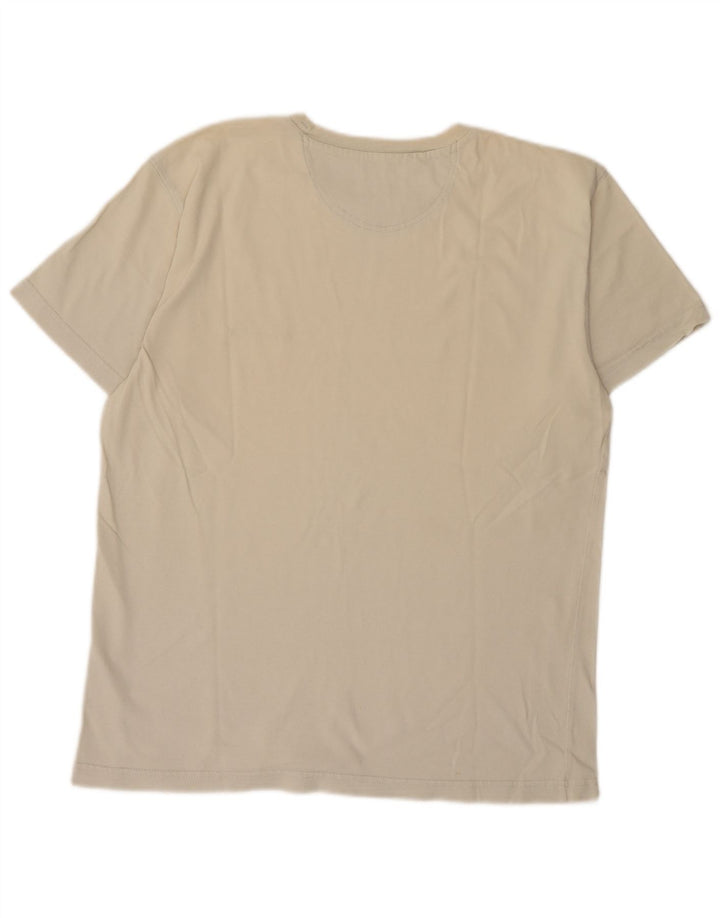 Champion Herre T-Shirt Top Stor Beige Bomuld