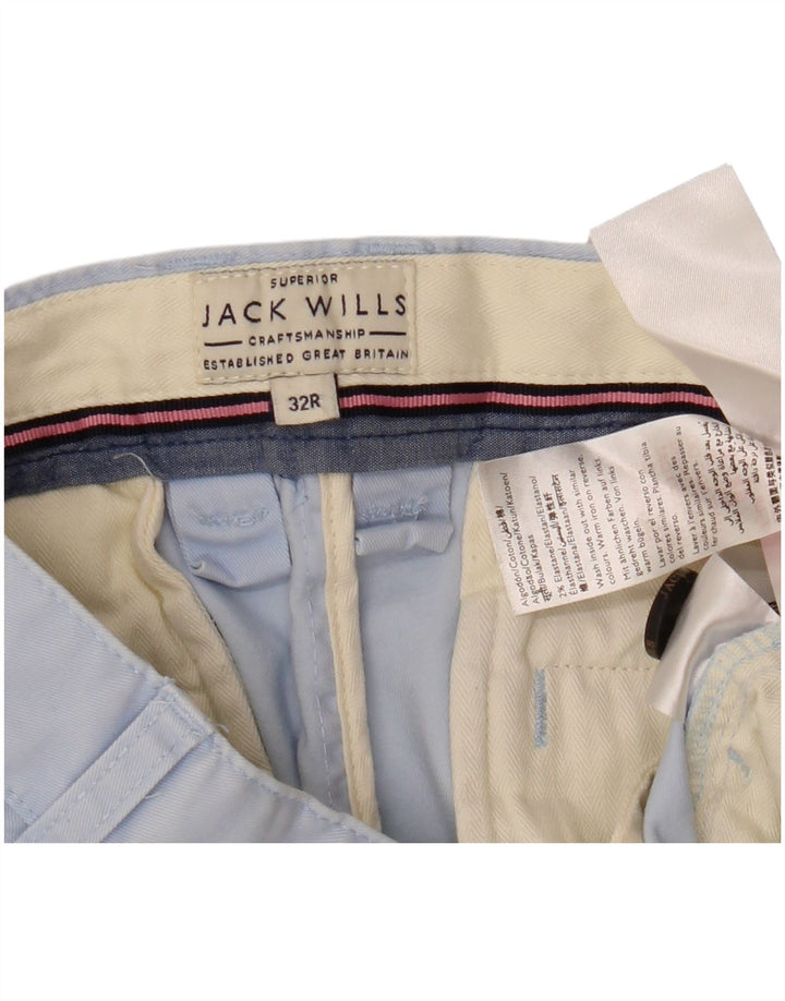 JACK WILLS Chino Shorts til mænd W32 Medium Blue Bomuld