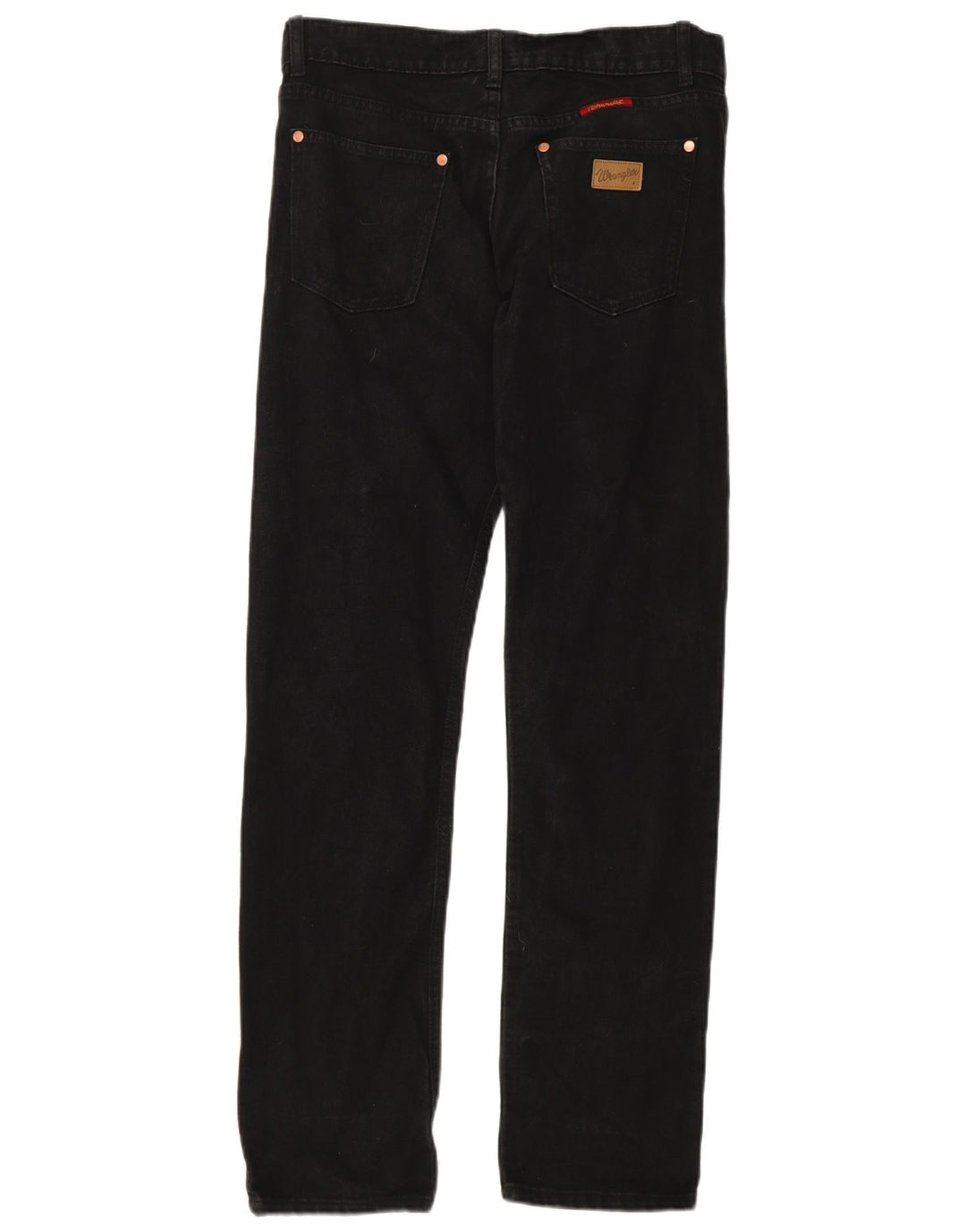 WRANGLER Mens Straight Jeans W34 L30  Black Cotton