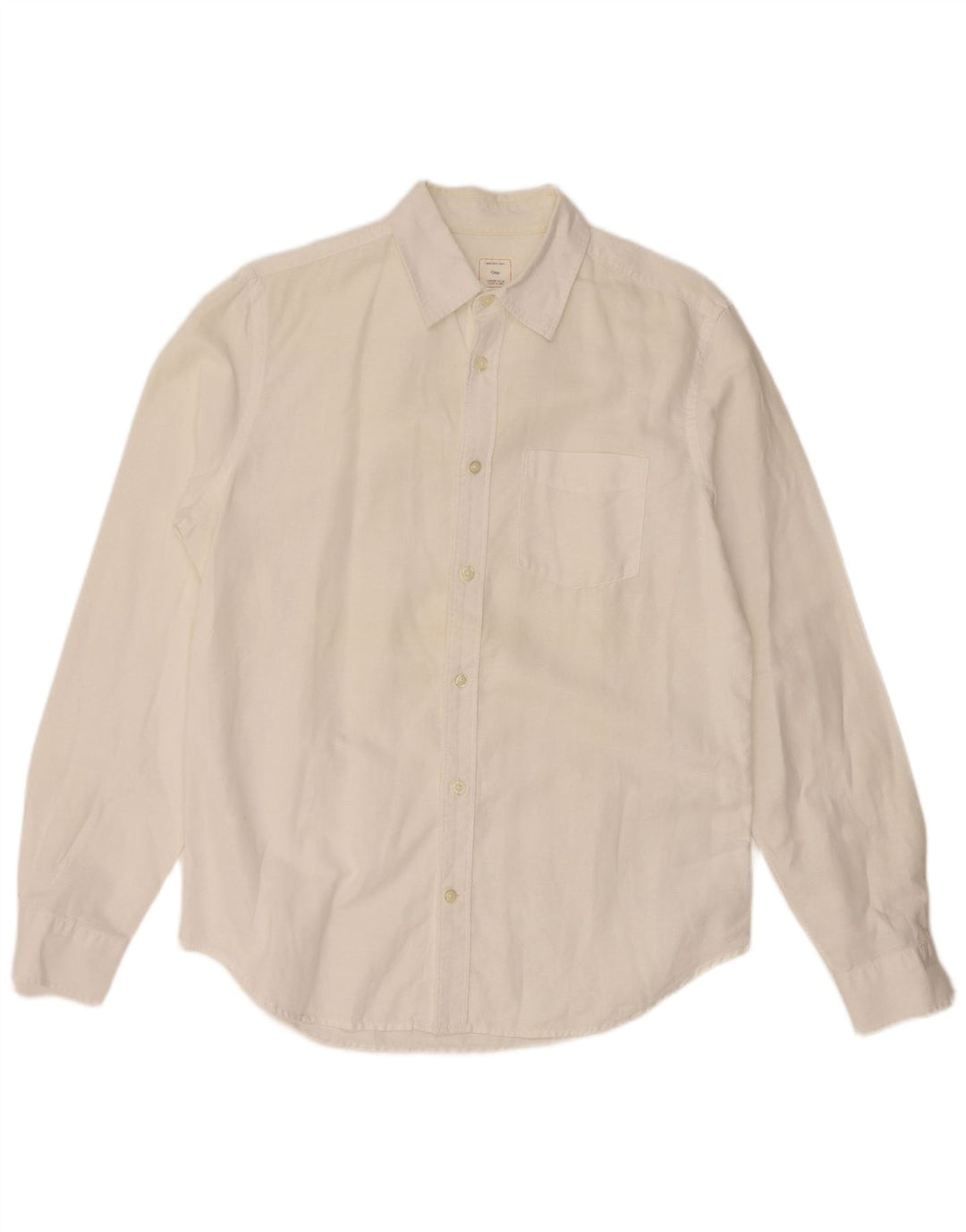 GAP Mens Shirt Medium White Linen