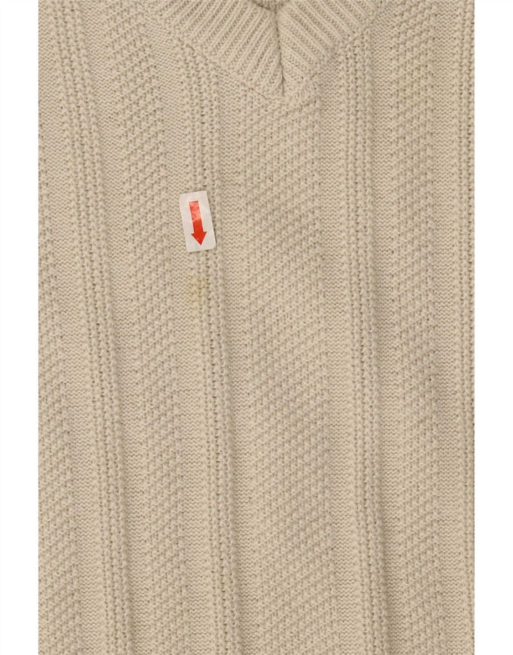 Marks & Spencer Herre V-hals sweater Stor Beige Akryl