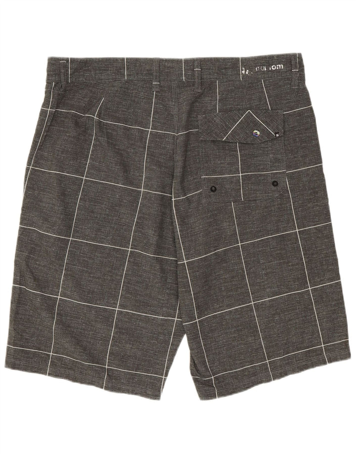 Hurley Herre Chino Shorts W34 Stor Grå Geometrisk