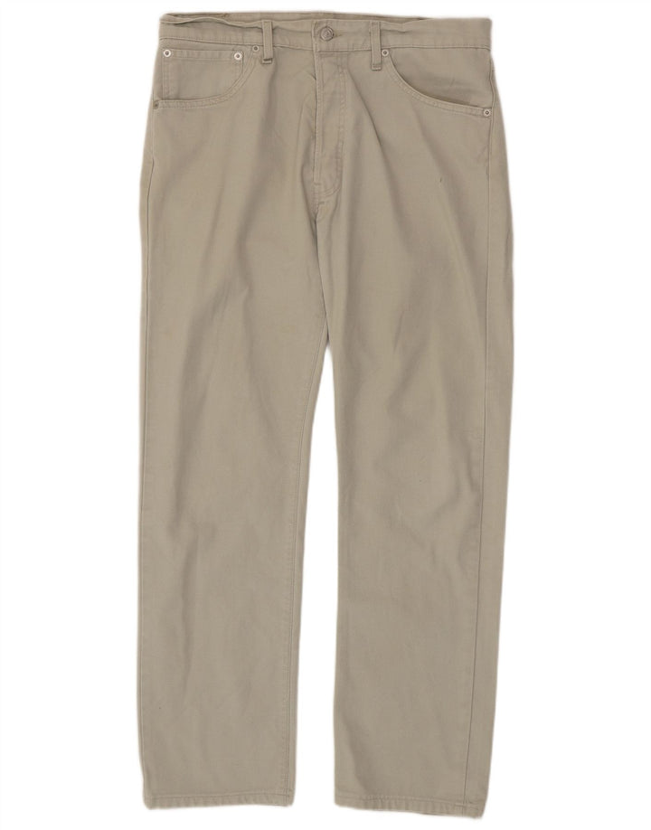 Levi's Herre 551 Straight Jeans W34 L32 Beige Bomuld