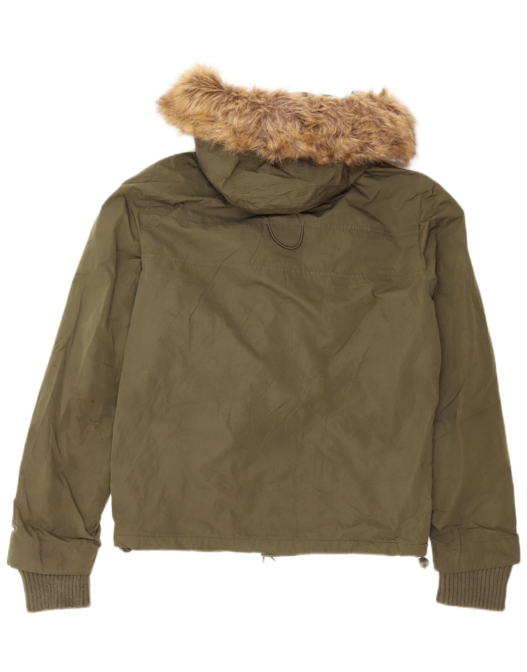 SUPERDRY Windbreaker-jakke med hætte til mænd UK 36 Small Khaki Polyester