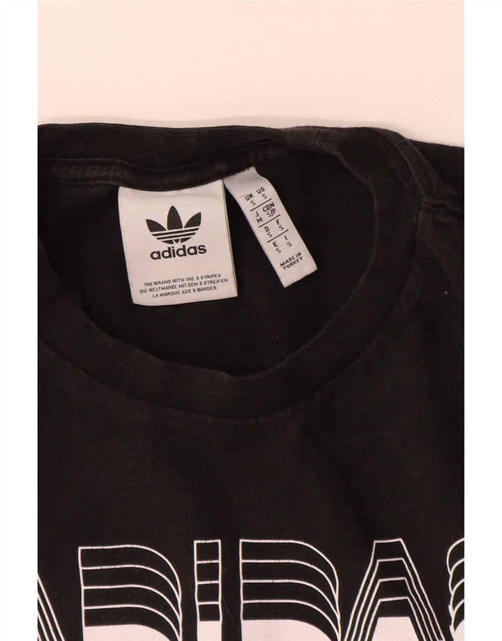Adidas Herre grafisk T-shirt top lille sort bomuld
