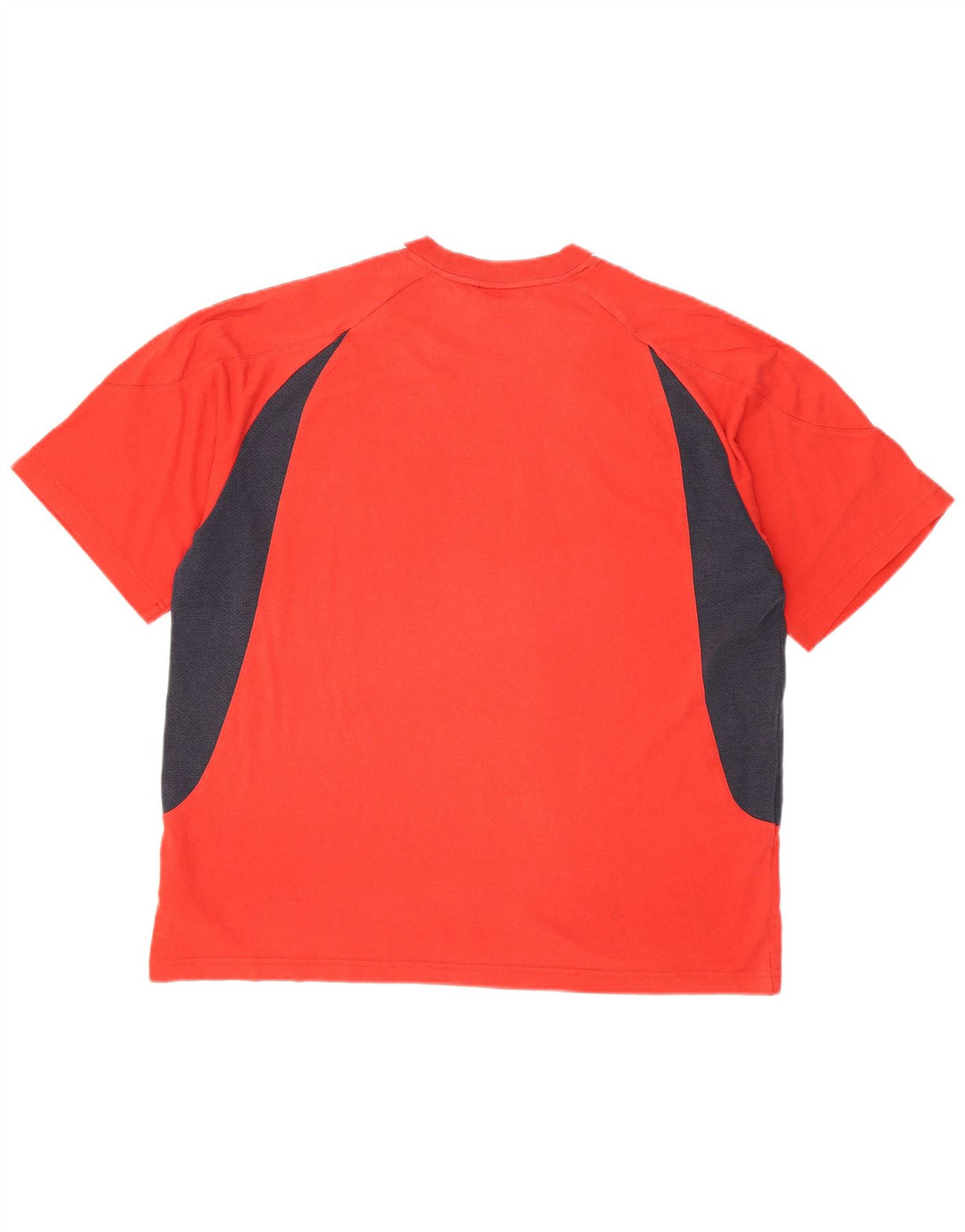 Adidas Herre T-Shirt Top 2XL Rød Colourblock Bomuld