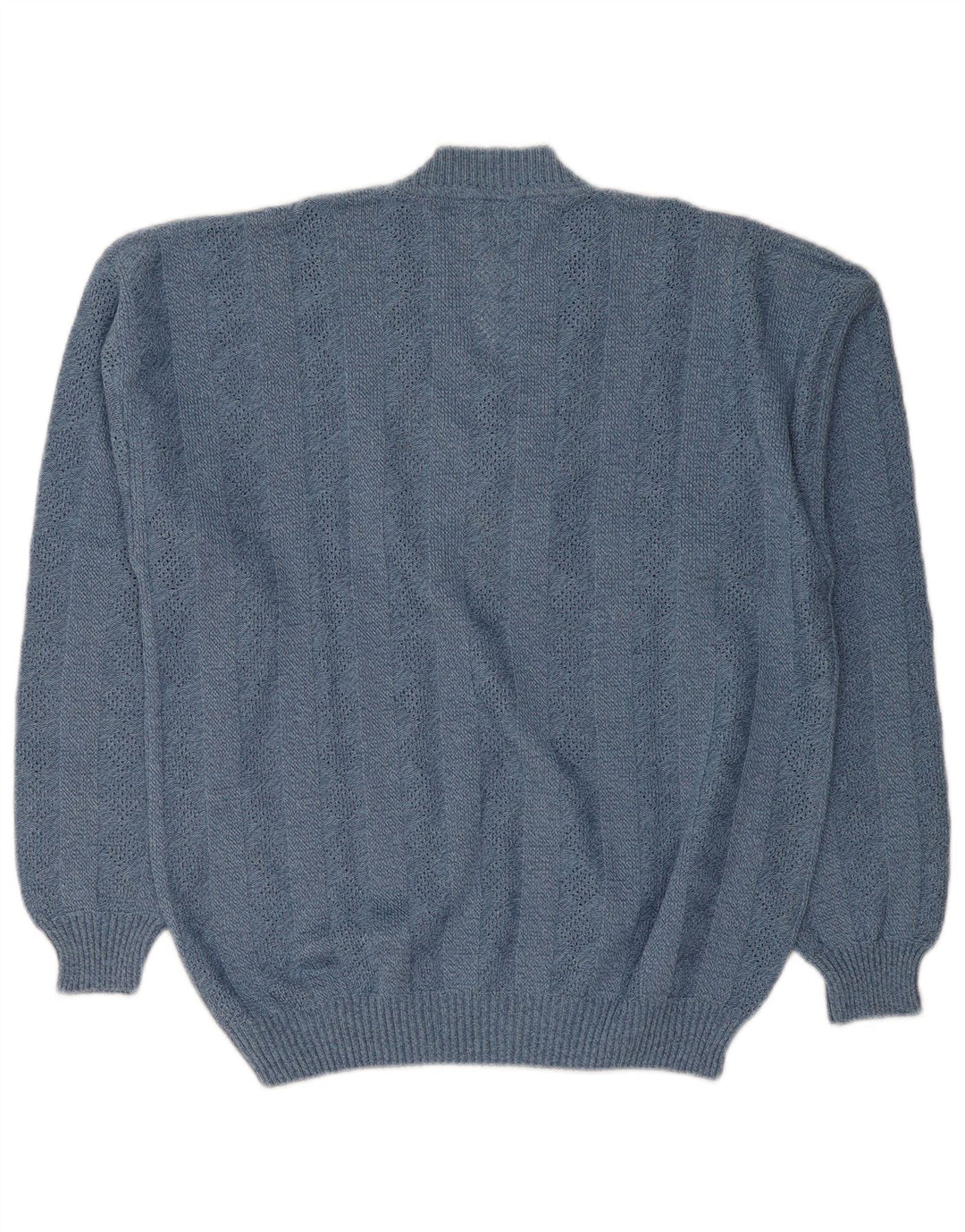 Lasa Dame V-hals sweater IT 46/48 Large Blue Argyle/Diamond