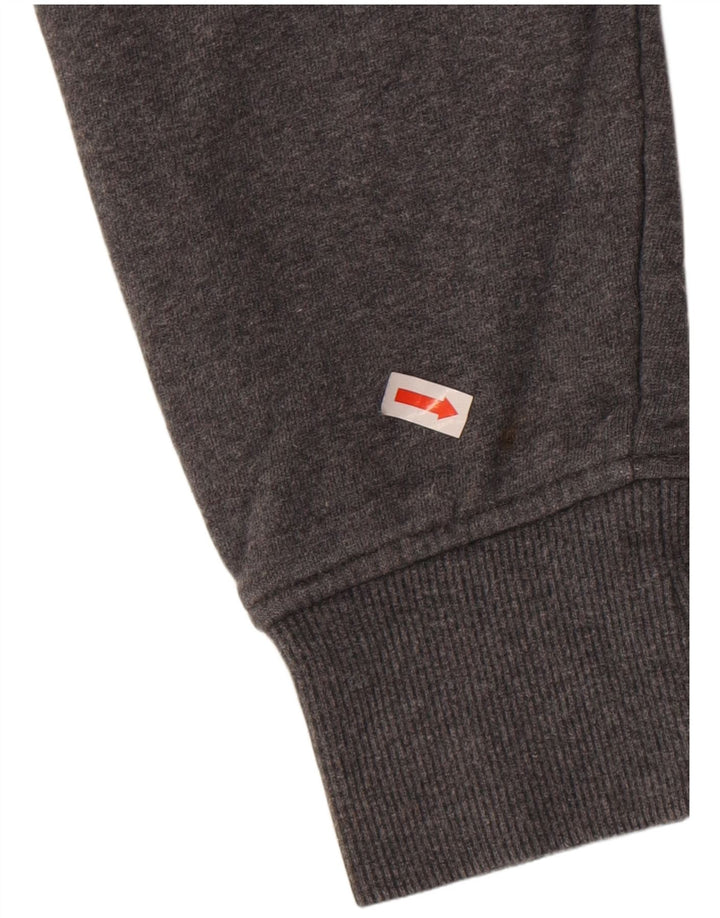 DC Sweatshirt til mænd Small Grå Colourblock Bomuld