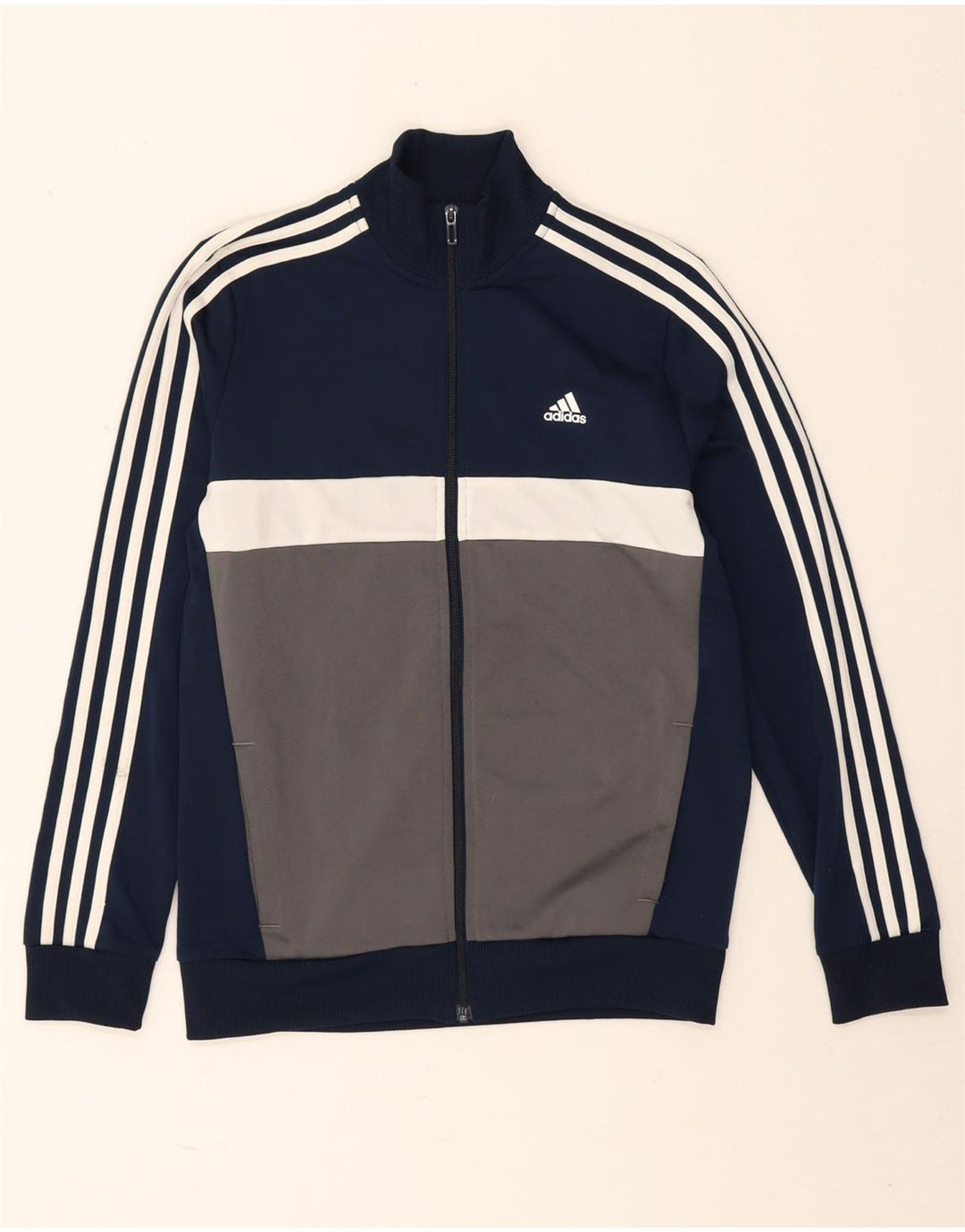 Adidas Træningsdragt Topjakke til drenge 13-14 år Navy Blue Colourblock