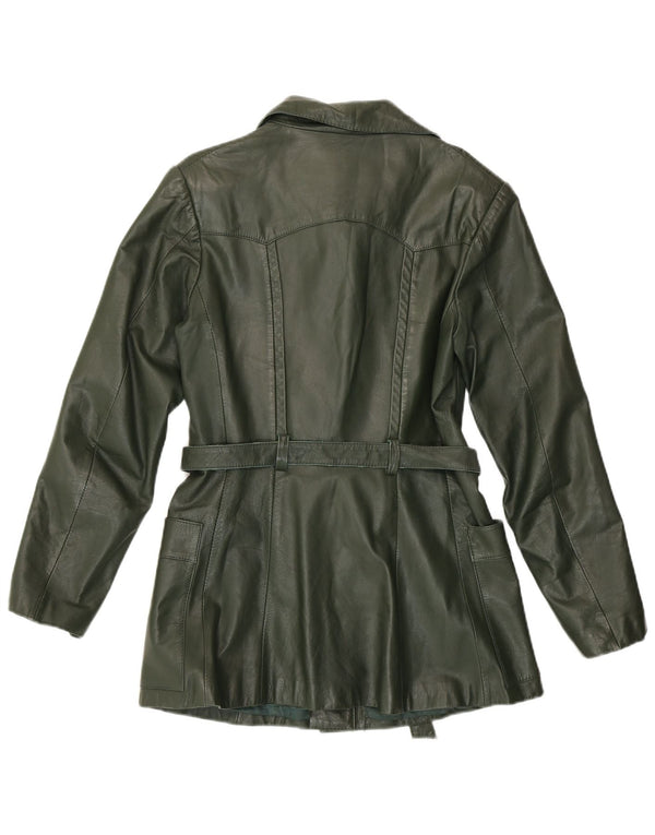 Vintage dame læderjakke IT 46 Large Green