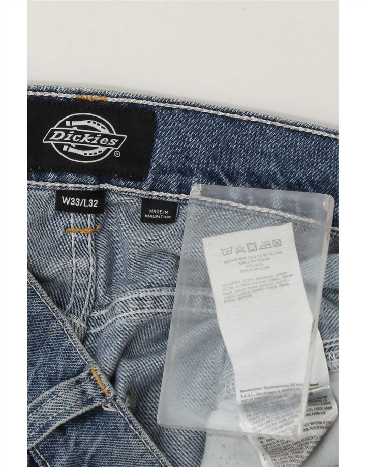 Dickies Herre Cargo Tapered Jeans W33 L32 Blå Bomuld