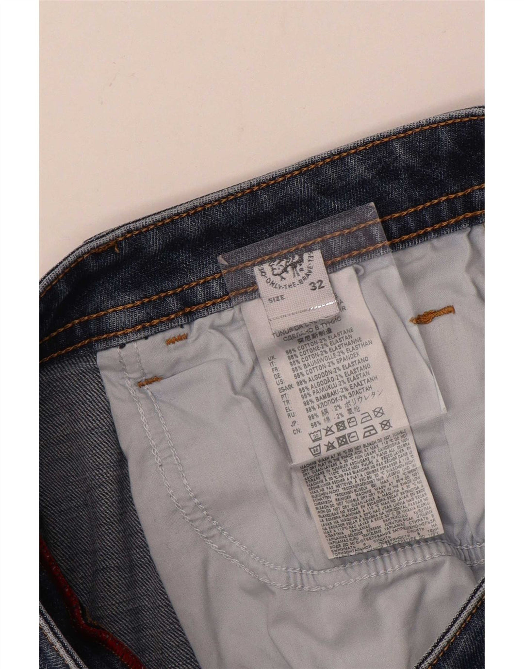 Diesel Herre Skinny Jeans W32 L31 Blå Bomuld