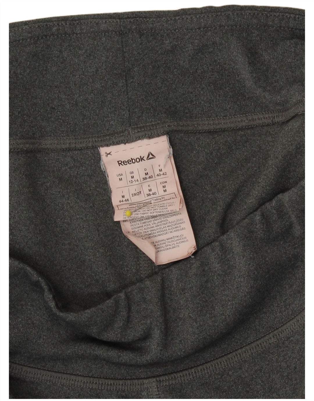 Reebok Womens Speedwick Grafiske Leggings UK 12/14 Medium Grey Colourblock