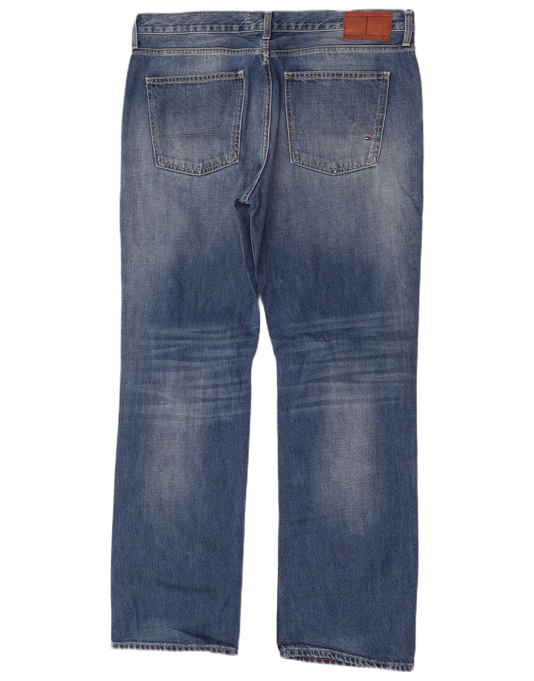 Tommy Hilfiger Herre Straight Jeans W38 L32 Blå Bomuld