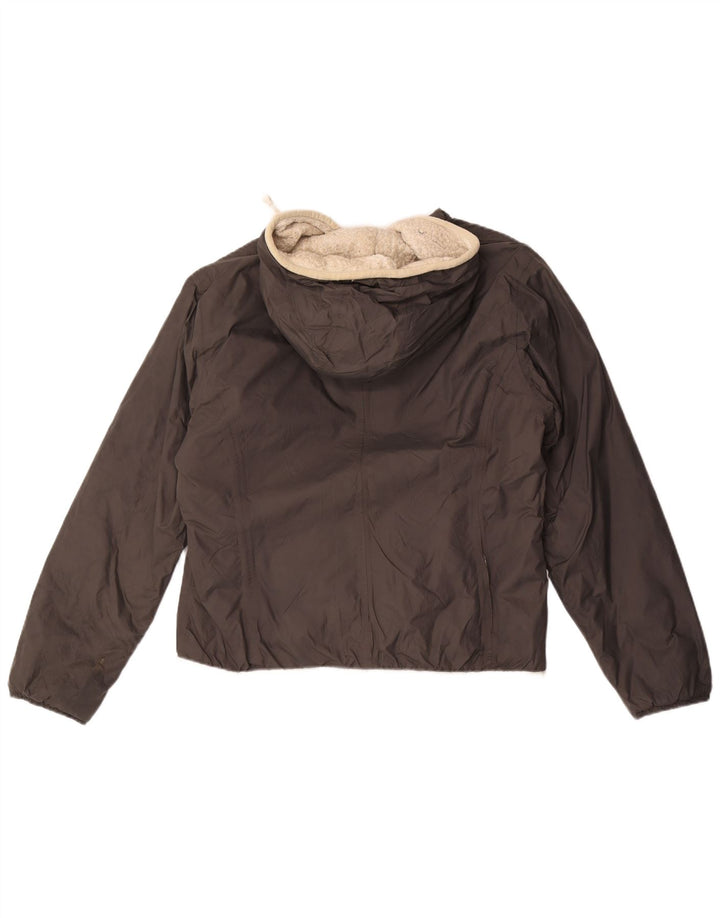 K-Way Herre Hooded Windbreaker Jacket UK 38 Medium Grå Polyamid