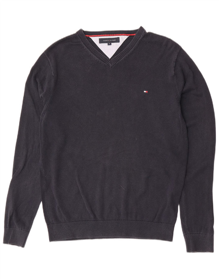 Tommy Hilfiger Herre V-hals sweater Medium Marineblå Bomuld