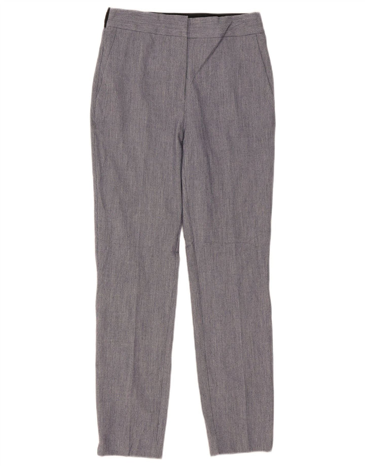 Zara Slim Chino Bukser Små W27 L28 Blå Polyester til kvinder
