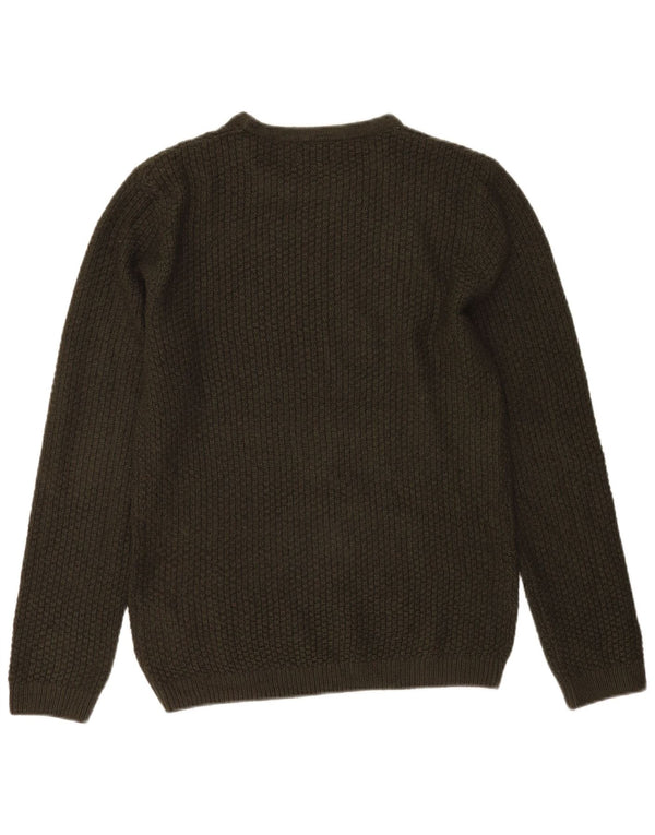 Jack & Jones Herre Crew Neck Jumper Sweater Small Khaki Akryl